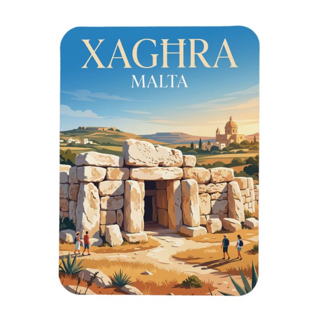 Imán Templos de Ġgantija Malta (Vertical)