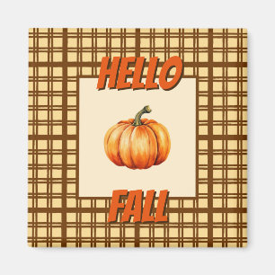 Imán Temporada de Calabaza de Tapón de Toque Rústico-Ot