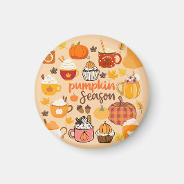 Imán Temporada de calabaza picada