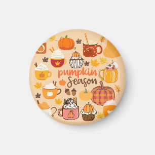 Imán Temporada de calabaza picada