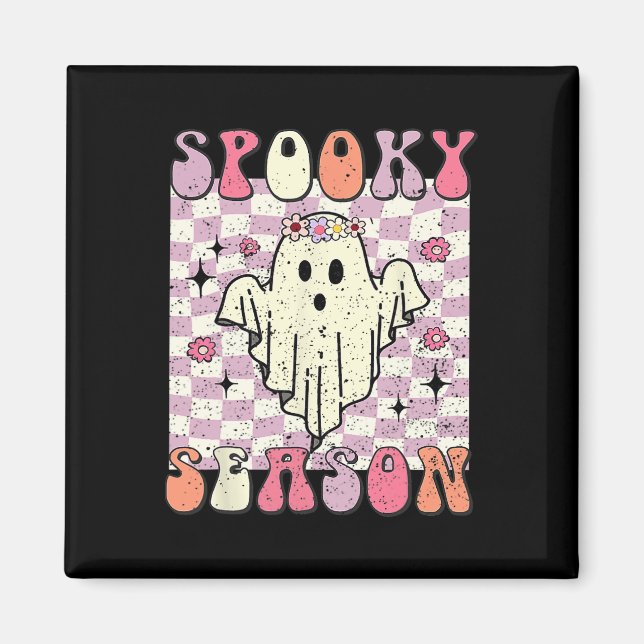 Imán Temporada de Halloween Spooky (Frente)