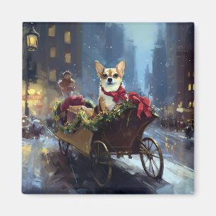 Imán temporada festiva de Navidad en Chihuahua