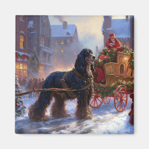 Imán Temporada festiva de Navidades de Cocker Spaniel