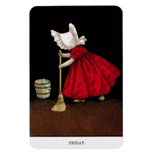 Imán temprano de 1900's viernes Sunbonnet Sue