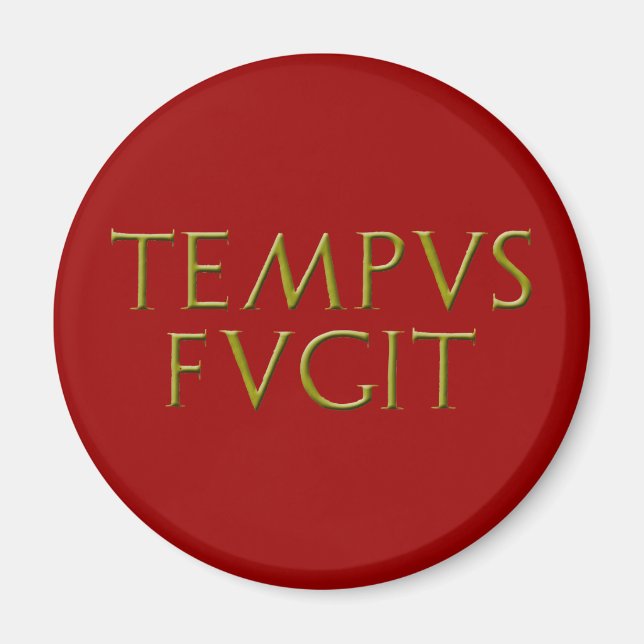 Imán Tempus Fugit Magnet (Frente)
