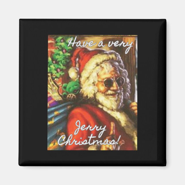 Imán Ten A Los Navidades De Jerry Garcia Santa Holiday (Frente)