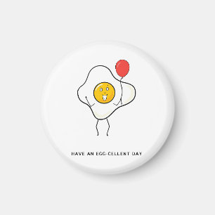 Imán Ten un regalo de cumpleaños Egg-cellente