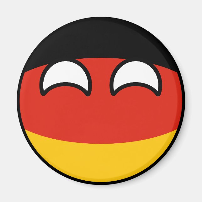 Imán Tendencia divertida Geeky Alemania Countryball (Frente)