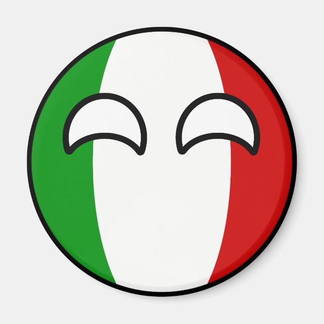Imán Tendencia divertida Geeky Italia Countryball (Frente)