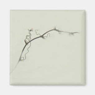 Imán Tendrils de bramble en la niebla - Minimalismo