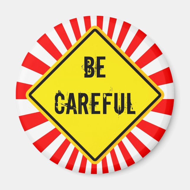 Imán tener cuidado (Frente)