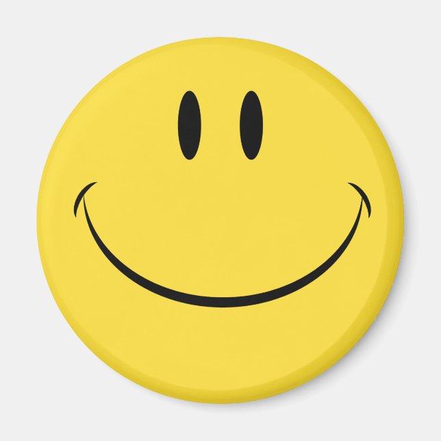 Imán Tener un buen día de cara retro (Frente)