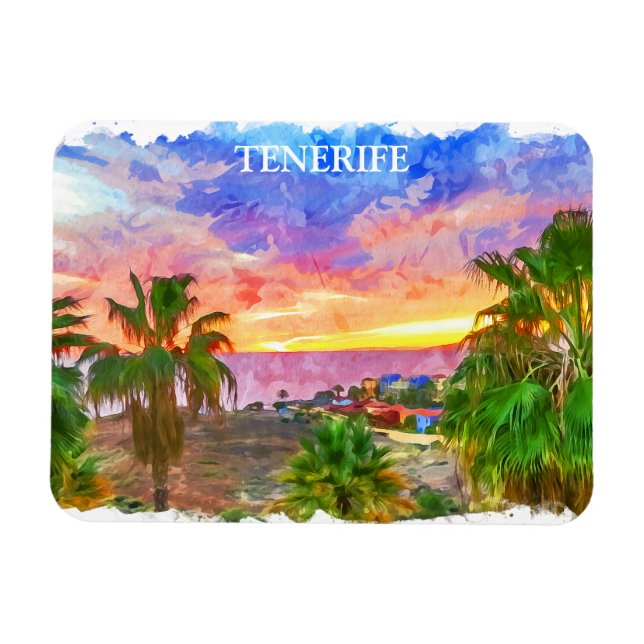 Imán Tenerife España Canarias Isla Viaje (Horizontal)