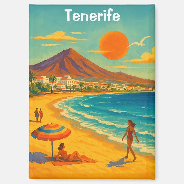 Imán Tenerife Isla Canarias Playa de las Américas (Anverso)