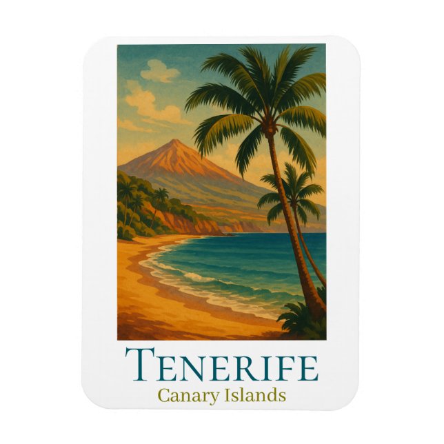 Imán Tenerife Islas Canarias Monte Teide Isla Española (Vertical)