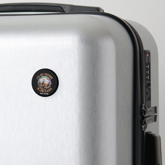 Imán Tengo amigos en lugares bajos. (In Situ (Equipaje))