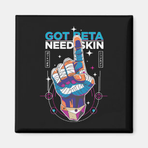 Imán Tengo Beta Necesito Piel Humor Divertido de Escala