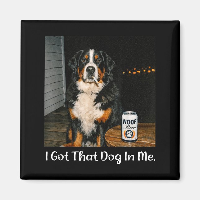 Imán Tengo ese perro en meme divertido de perro de mont (Frente)