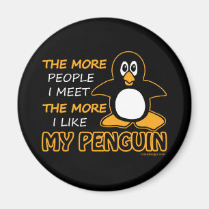 Imán Tengo gusto de mi pingüino