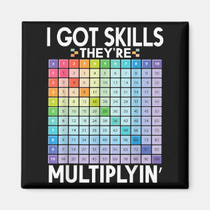 Imán Tengo habilidades multiplicando divertido profesor