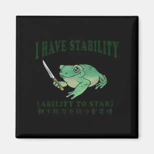 Imán Tengo La Estabilidad De Apuñalar Graciosa Rana Jap
