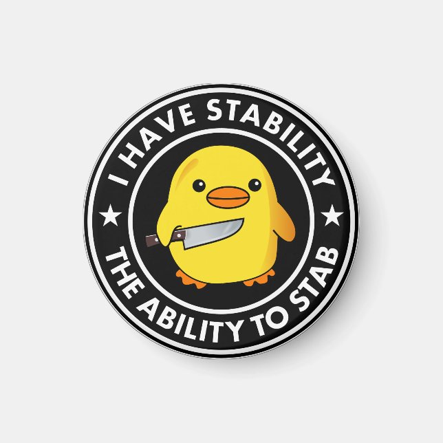 Imán Tengo La Estabilidad De Apuñalar Graciosamente (Frente)
