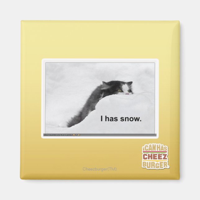 Imán Tengo nieve. (Frente)