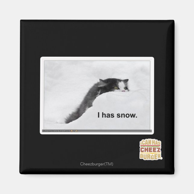 Imán Tengo nieve. (Frente)