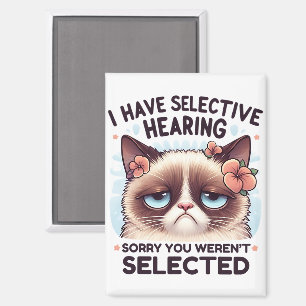 Imán Tengo Oído Selectivo Regalo Divertido para Amantes