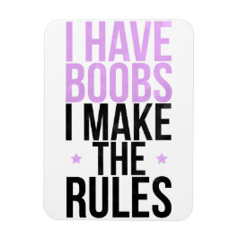 Imán Tengo tetas que hago las reglas