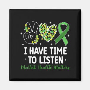 Imán Tengo Tiempo para Escuchar Cinta Verde de Salud Me