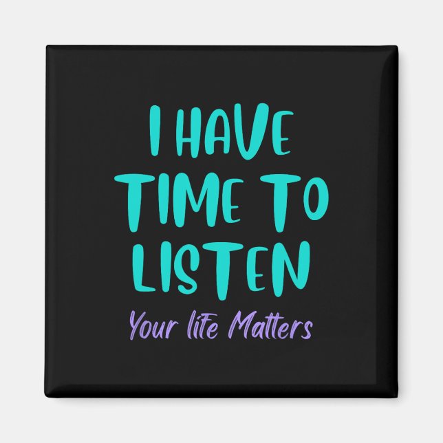 Imán Tengo Tiempo Para Escuchar La Prevención De La Con (Frente)