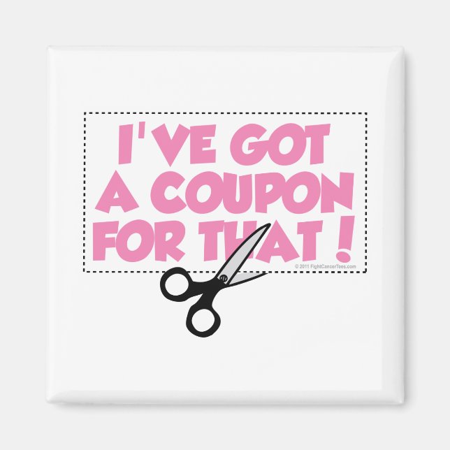 Imán Tengo un cupón para eso (Frente)