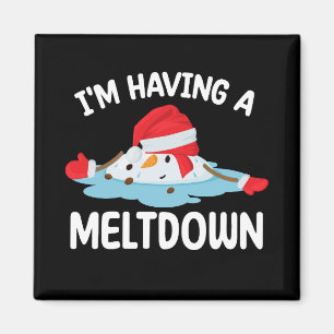 Imán Tengo un derretimiento Navideño Muñeco de Nieve Ni