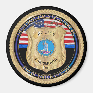 Imán Teniente James Duke Sr Magnet