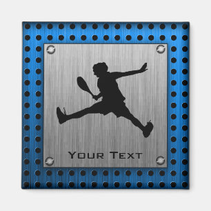 Imán Tenis de apariencia de aluminio cepillado