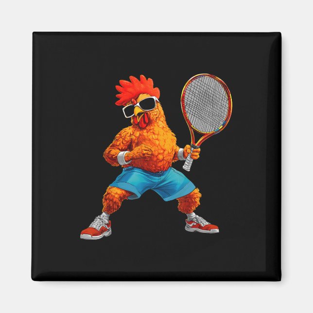 Imán Tenis de Pollo  (Frente)