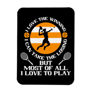Imán Tenis - Me Encanta Ganar Me Encanta Jugar