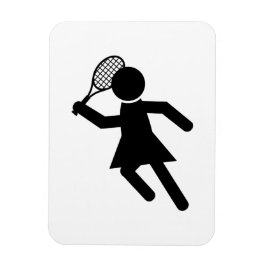 Imán Tenista femenina - Símbolo de tenis