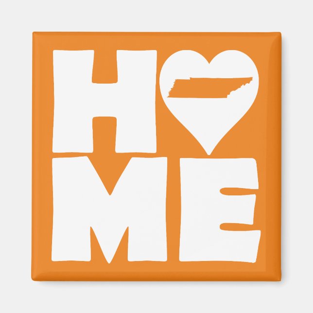 Imán Tennessee Home Heart State Fridge Magnet (Frente)