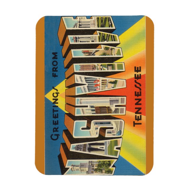 Imán Tennessee, Nashville Magnet (Vertical)