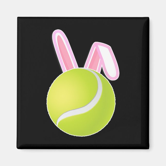 Imán Tennis Ball Easter Bunny (Frente)