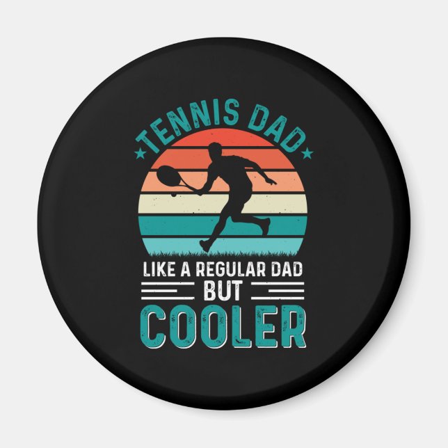 Imán Tennis Dad Retro Sunset (Frente)
