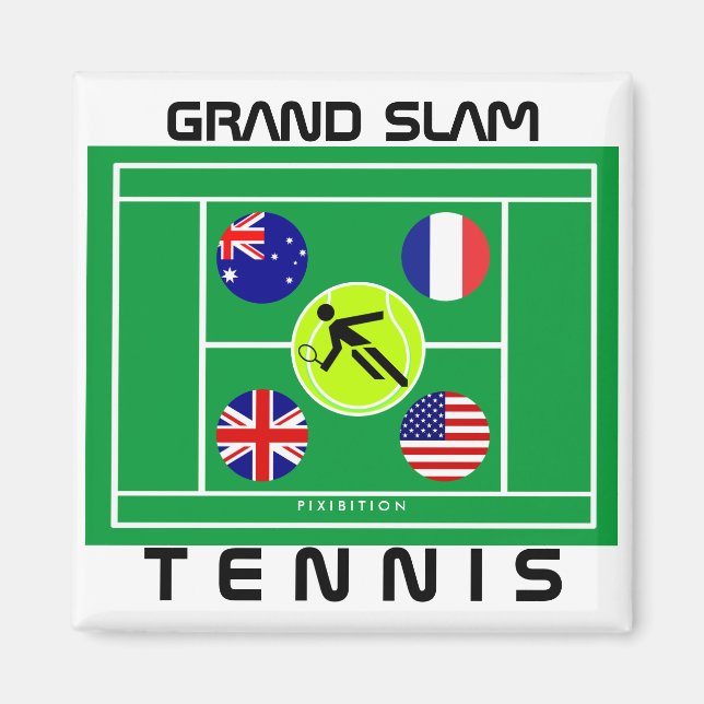 Imán Tennis Grand Slam Magnet (Frente)