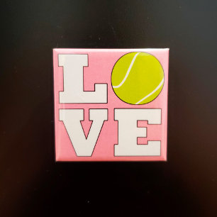 Imán Tennis Love Personalizado Magnet color para jugado