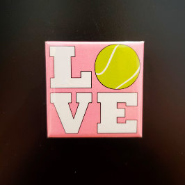 Imán Tennis Love Personalizado Magnet color para jugado