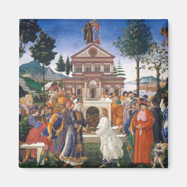 Imán Tentaciones de Cristo, Sandro Botticelli (Frente)