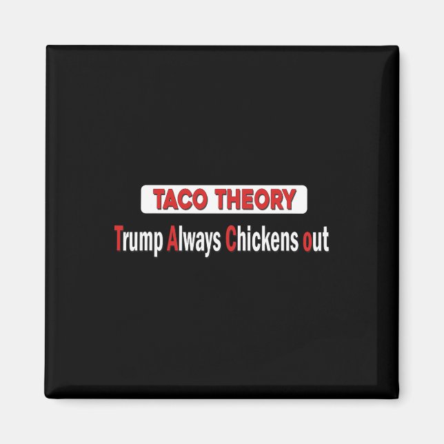 Imán Teoría Divertida de Tacos Triunfa Siempre Tacos de (Frente)