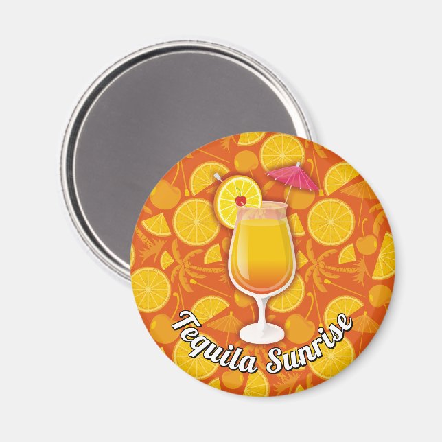 Imán Tequila Sunrise (Anverso/Reverso)