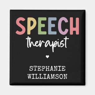 Imán Terapeuta del habla patólogo del lenguaje SLP pers